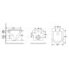 Унитаз подвесной, безободковый, смыв Invisible, с крышкой микролифт, белый, AQUAme AQM2014PRO